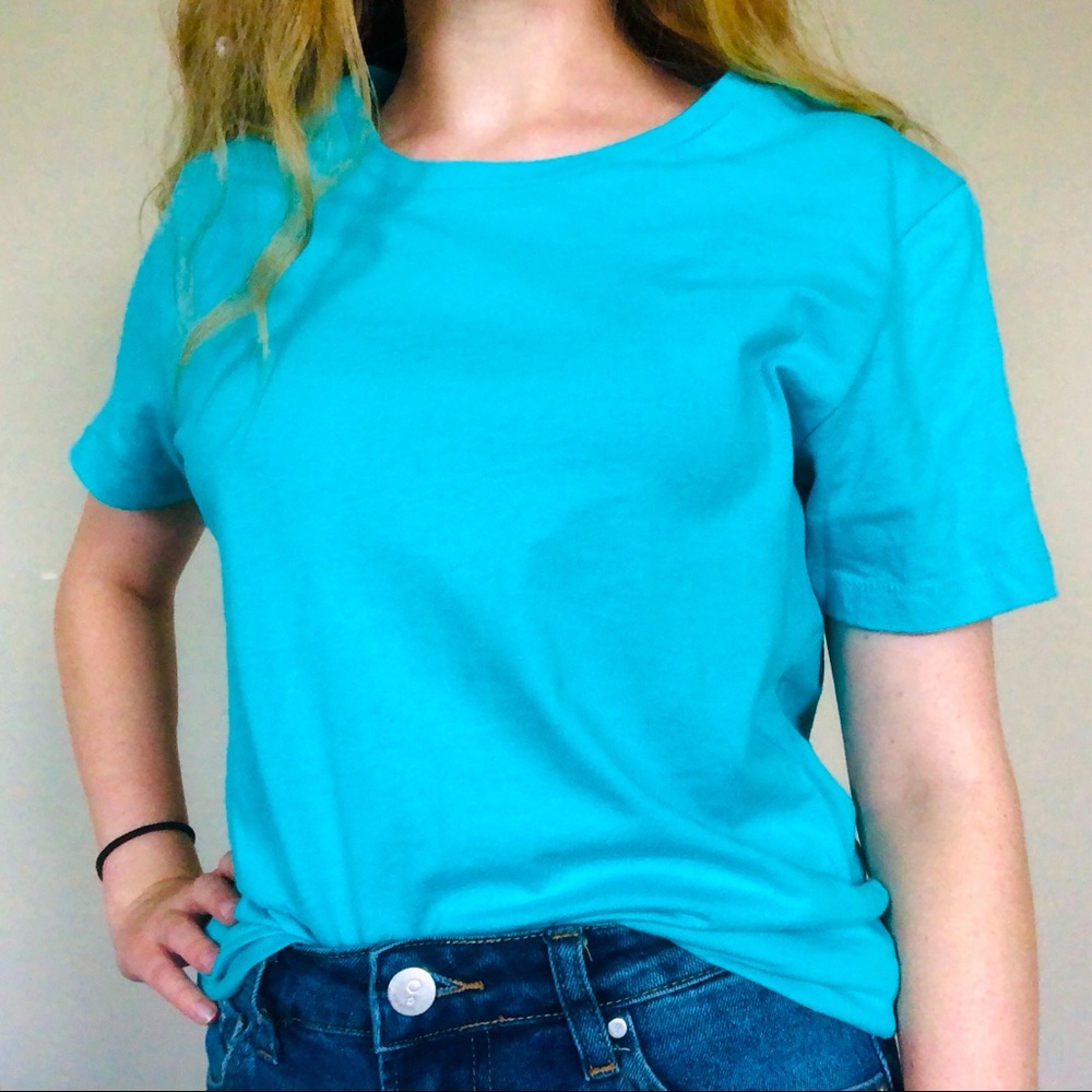 Plain Blue Tee